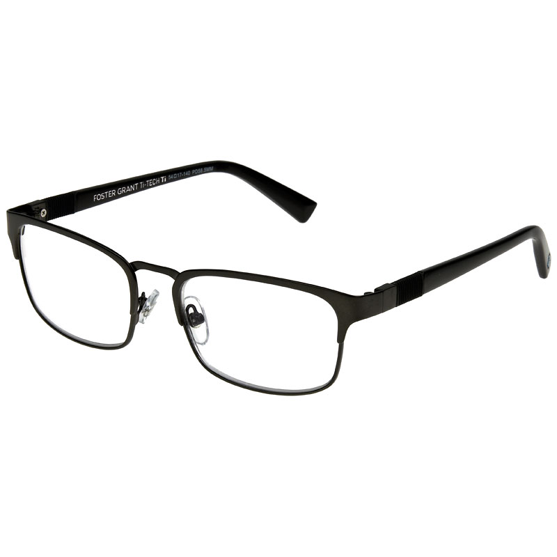 Foster Grant Ti Tech 102 Gunmetal Reading Glasses - 2.00