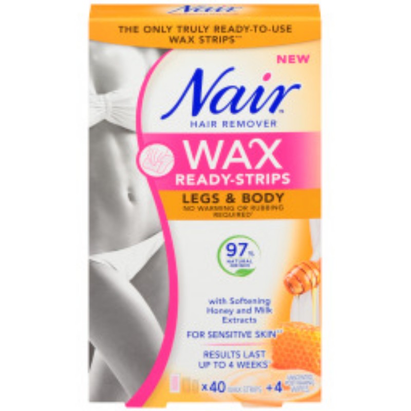 Nair Wax Strips Milk & Honey - 40s/Legs