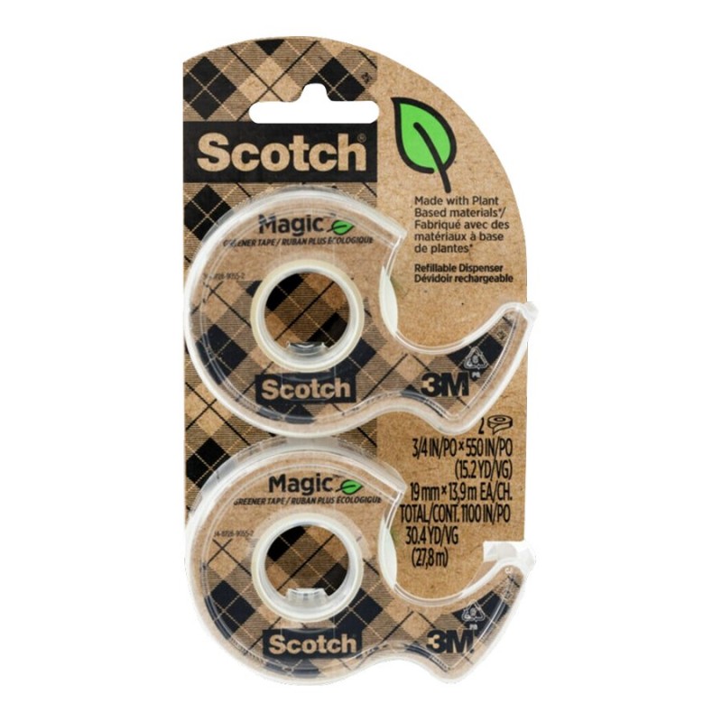 Scotch Magic Greener Tape - 19 mm x 13.9 m - 2 pack