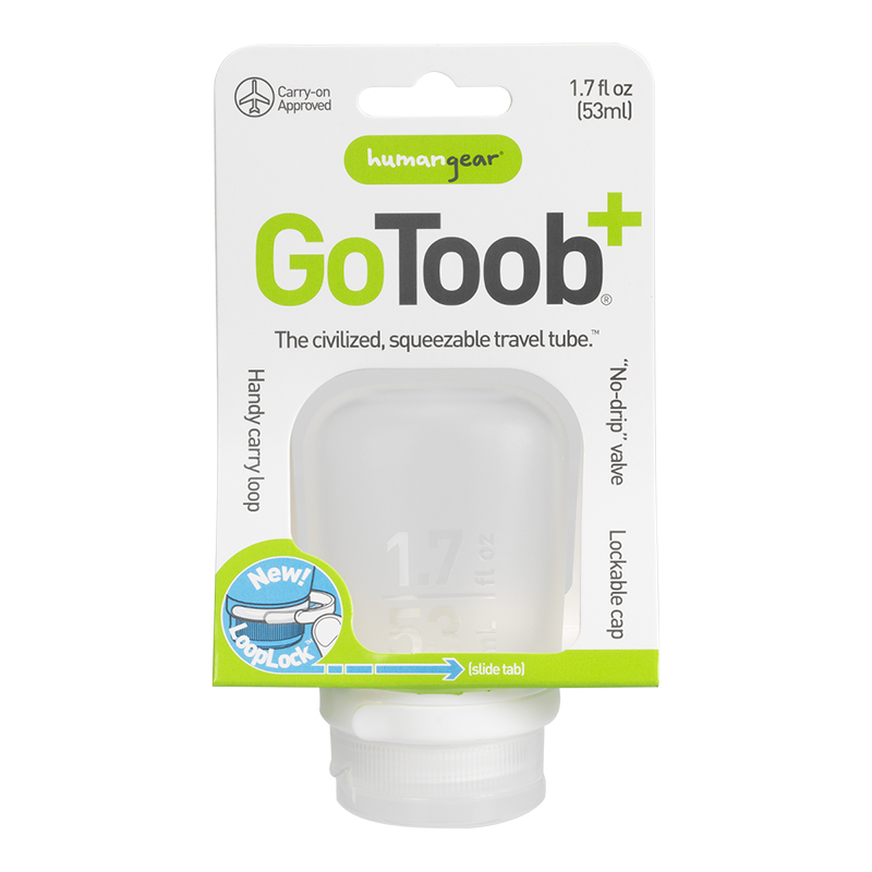 Go Toob+ Squeezable Travel Tube - Clear - 53ml