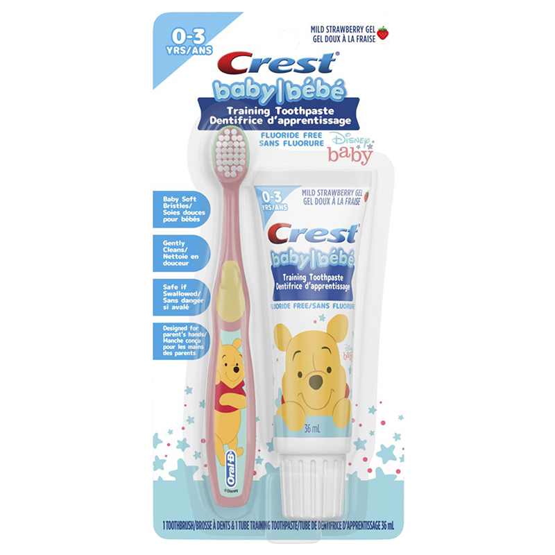 Crest Baby Training Toothpaste Fluoride Fee - 2 piece