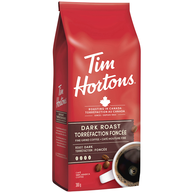 Tim Hortons Coffee - Dark Roast - Ground Coffee- 300g