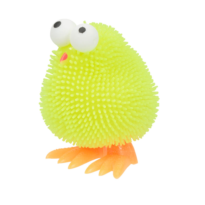 Easter Puffer Light up Chick Plush Toy - Assorted