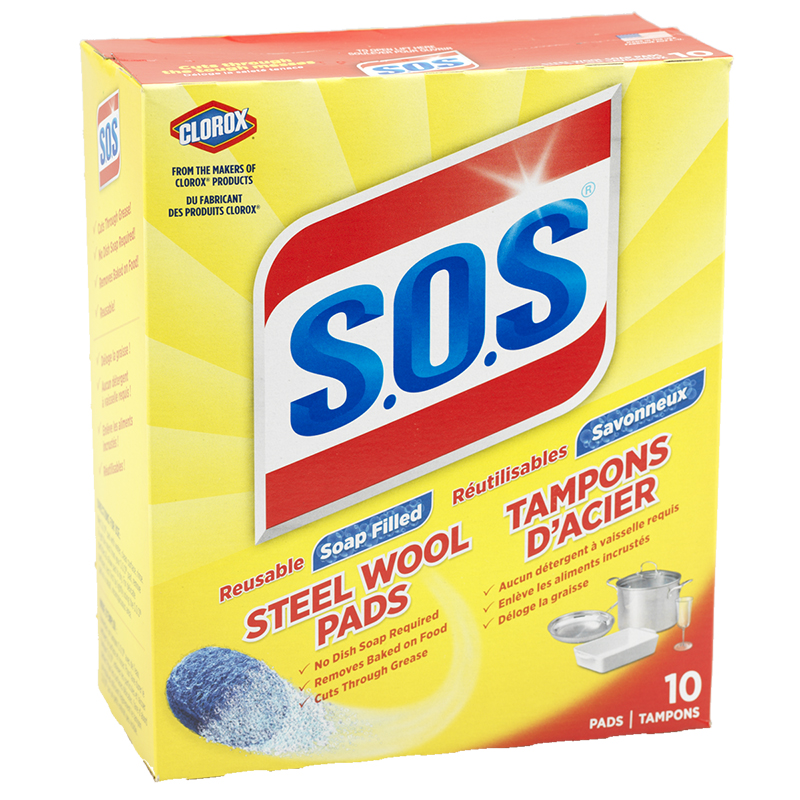 S.O.S. Steel Wool Soap Pads - 10 pack
