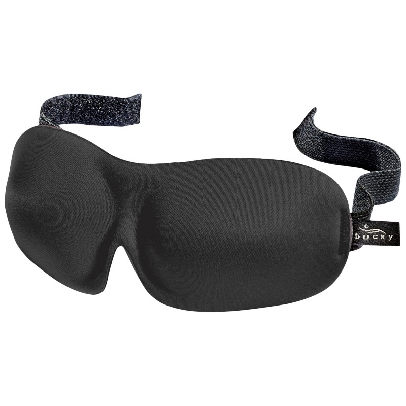 Bucky 40 Blinks No Pressure Solid Eye Mask for Sleep and Travel - Black