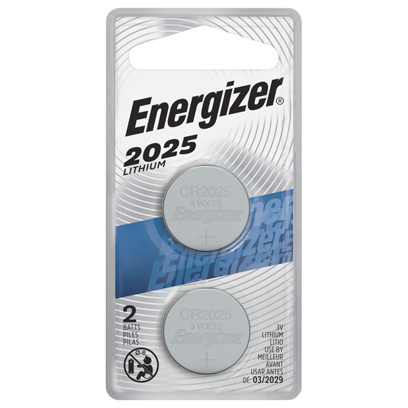 Energizer Lithium Battery - CR2025 - 2 Pack