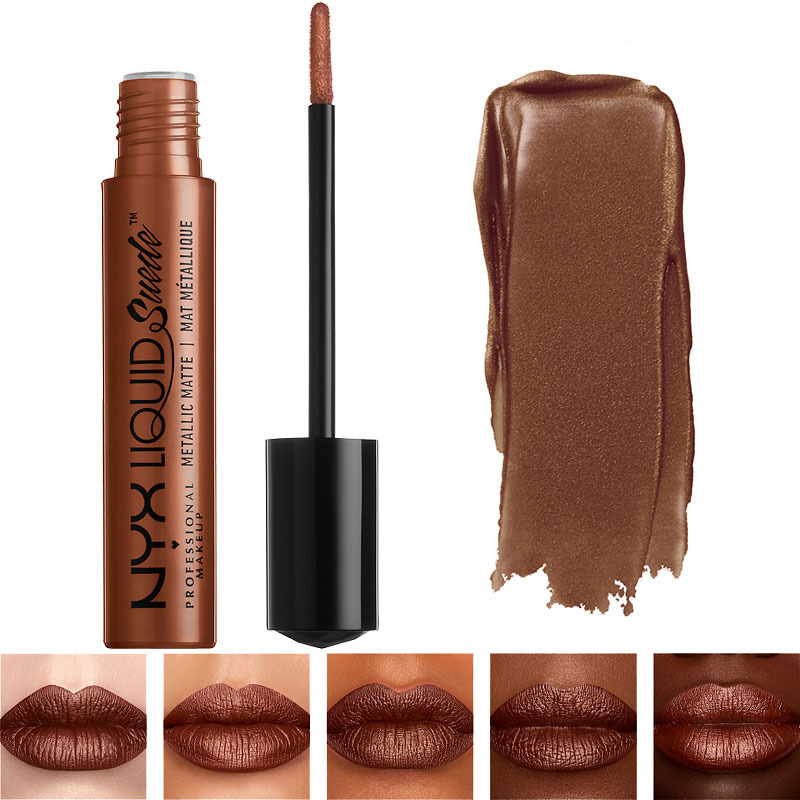 NYX Professional Makeup Liquid Suede Metallic Matte Lipstick - New Era
