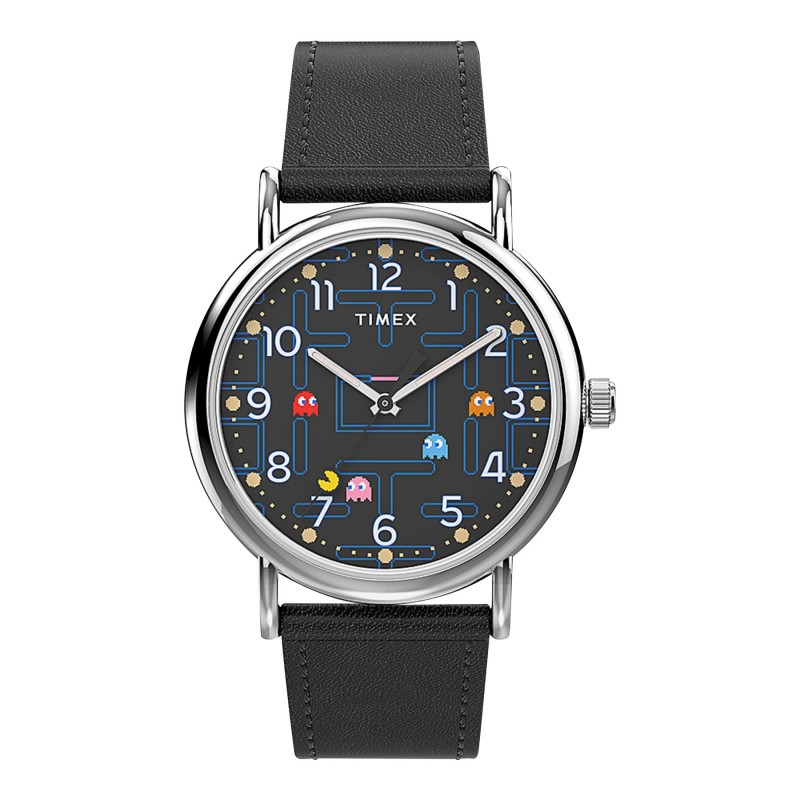 Timex Weekender x PAC-MAN Analog Watch - Black - TW2V06100JT