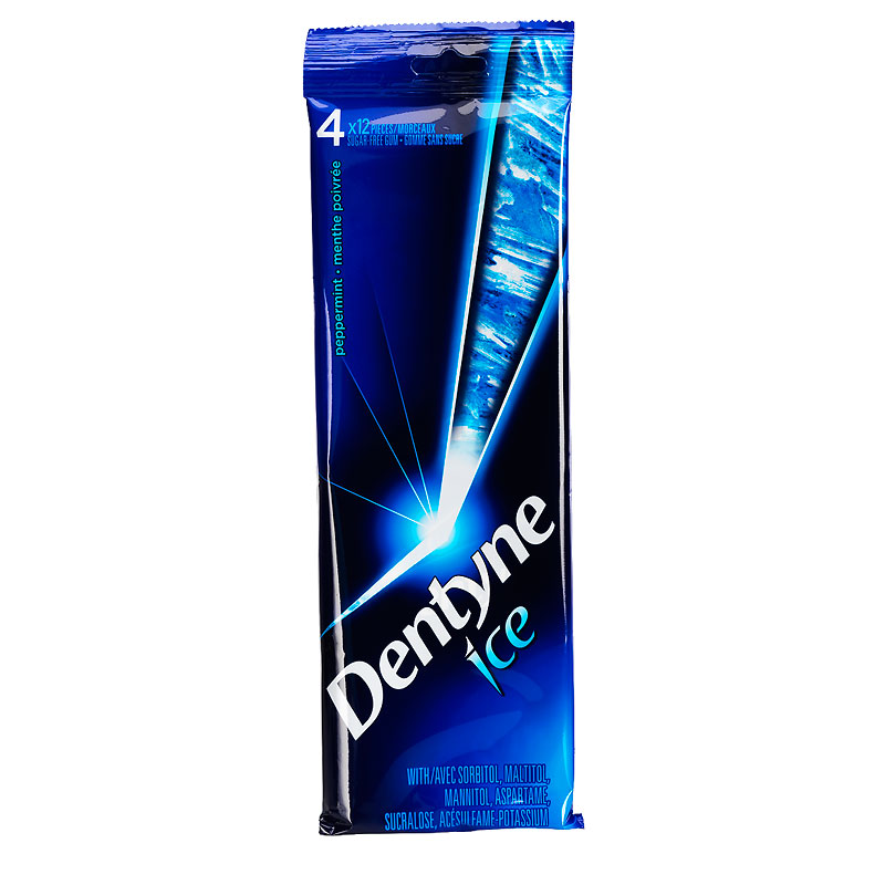 Dentyne Ice Gum - Peppermint - 4 x 12 pieces