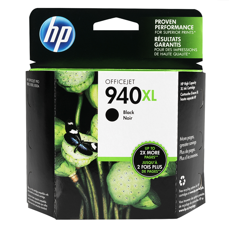 HP 940XL Officejet Ink Cartridge - Black - C4906AN