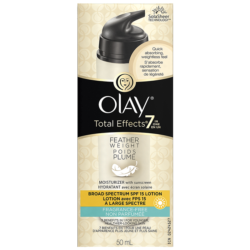 Olay Total Effects Feather Weight Moisturizer SPF 15 Lotion Fragrance Free - 50ml