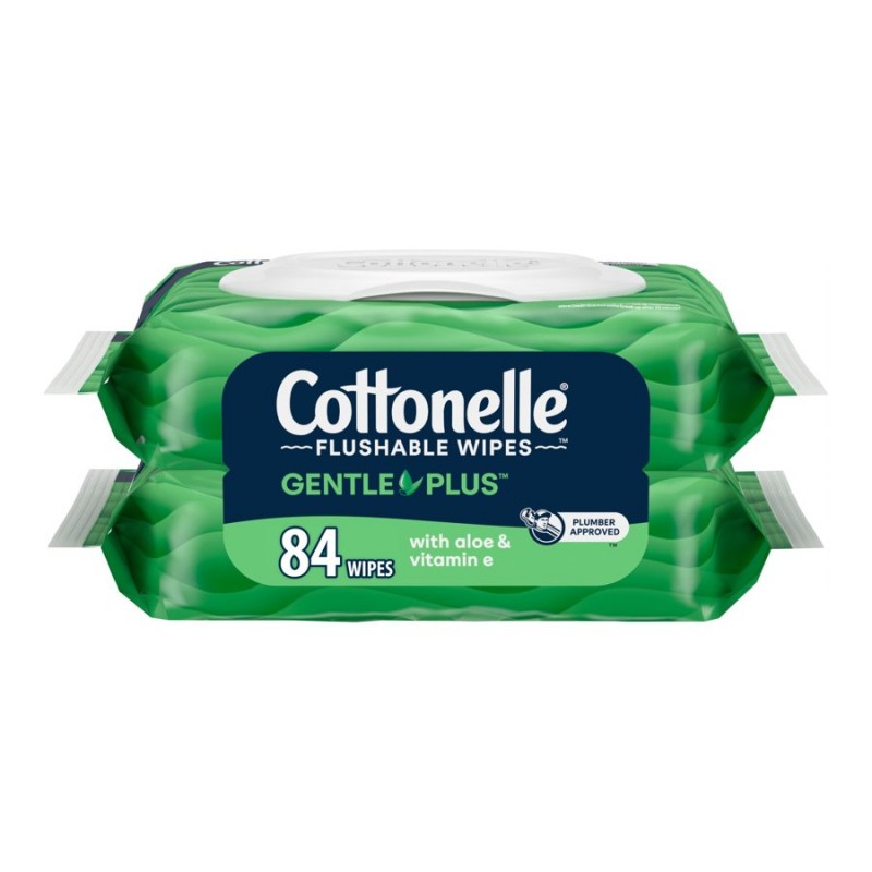 Cottonelle GentlePlus Cleaning Wipes - 2 x 42 Count