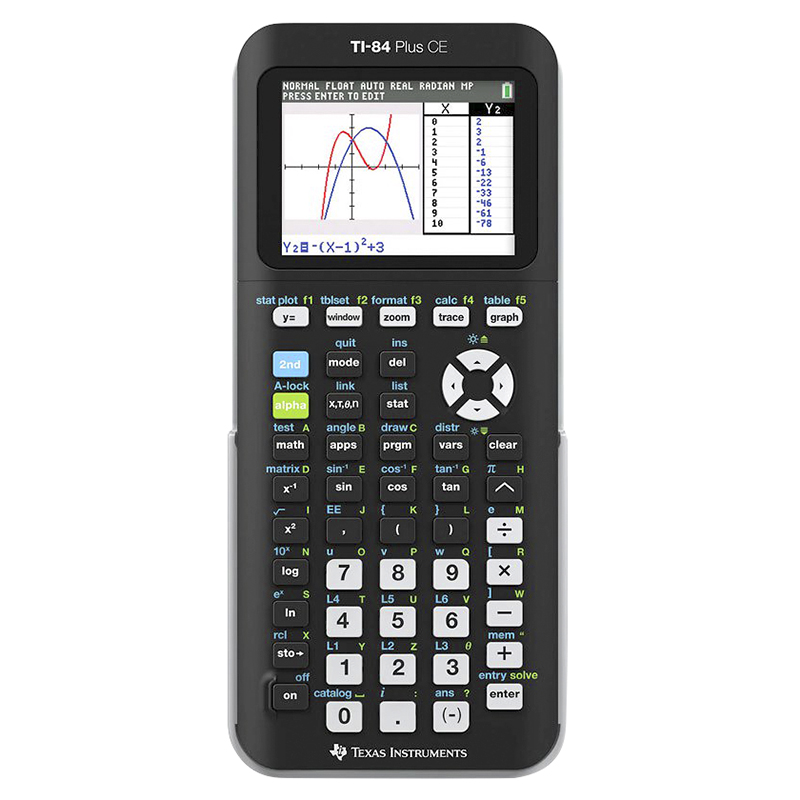 TI 84 Plus CE Graphing Calculator - Black - TI84PLUSCE
