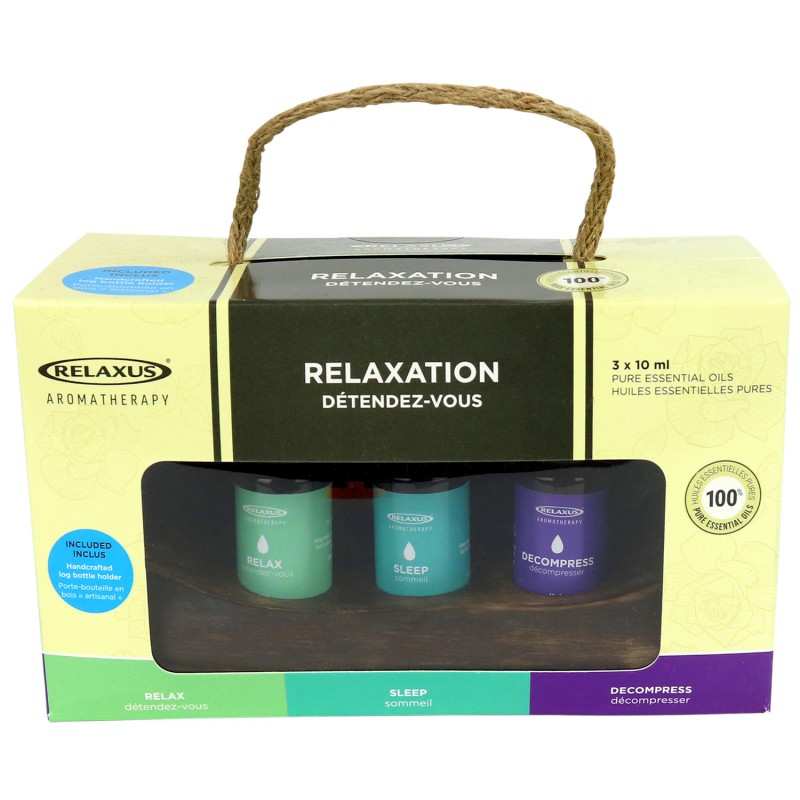 Relaxus Pure Essential Oils Gift Set - Relaxation - 3 x 10ml