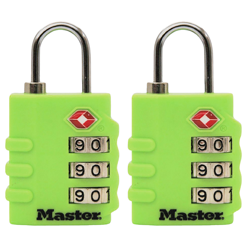 Master Lock Set Your Own Combination Luggage Lock - 2 pack - Assorted - 4684T