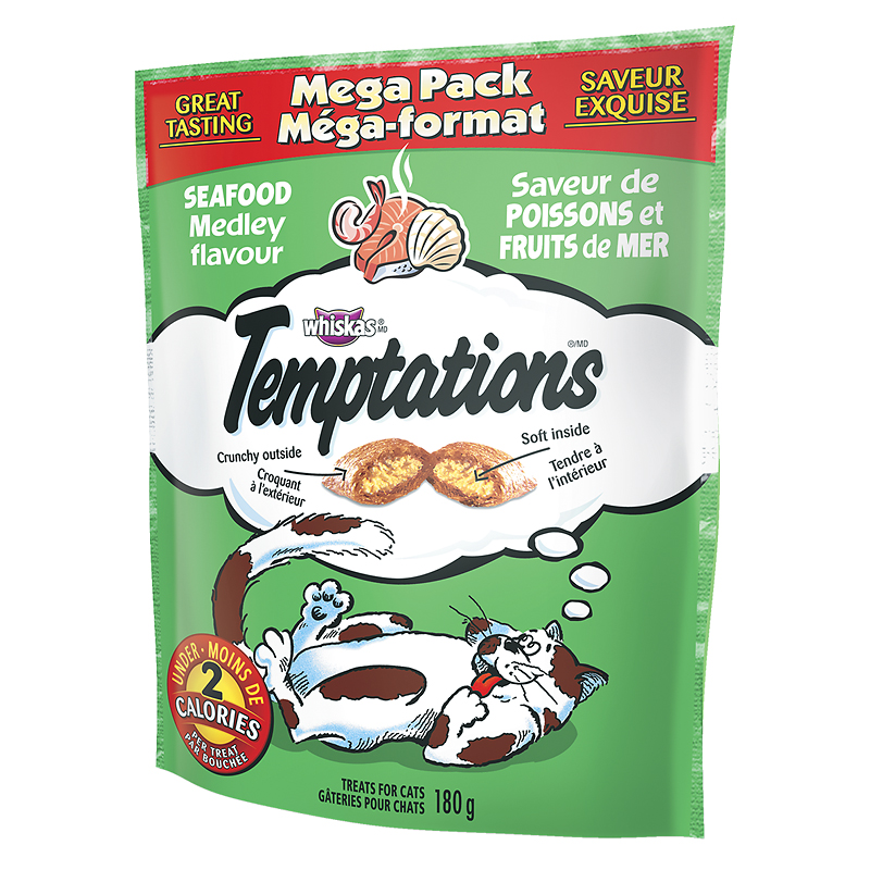 Whiskas Temptations Mega Pack - Seafood Medley - 180g