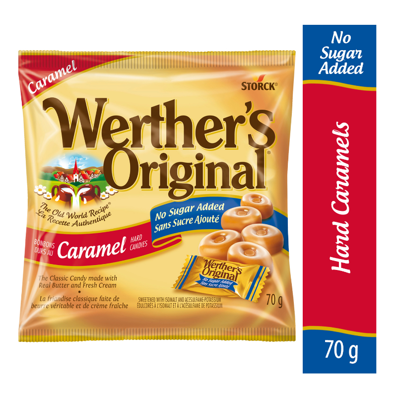 Werther's Original No Sugar Added Hard Candies - 70g