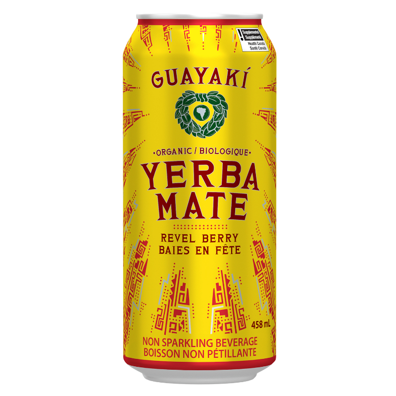 Guayaki Organic Yerba Mate Energy Drink - Revel Berry - 458ml
