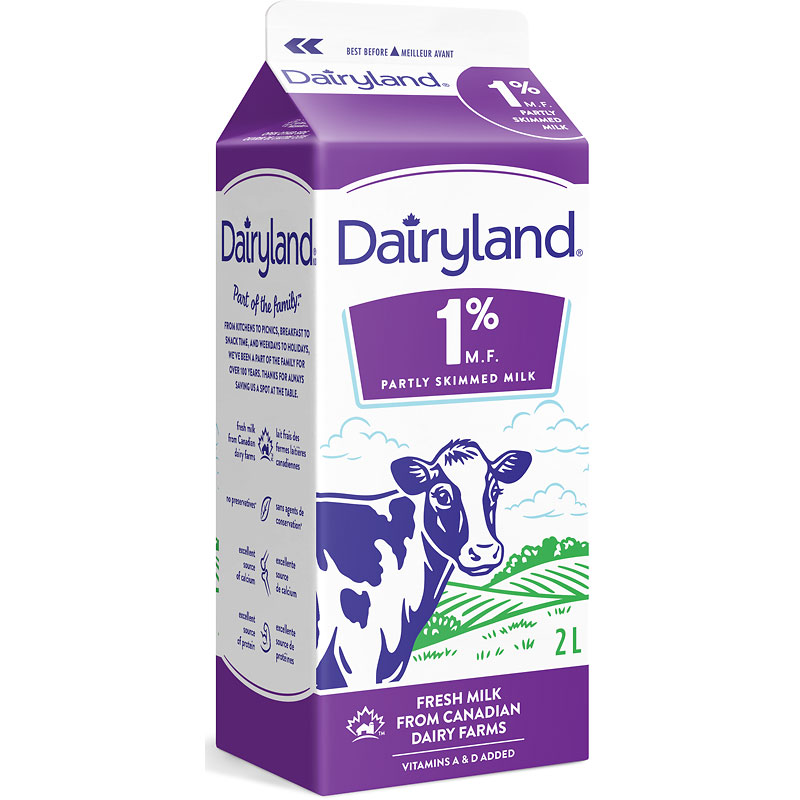 Dairyland 1% Milk - 2L
