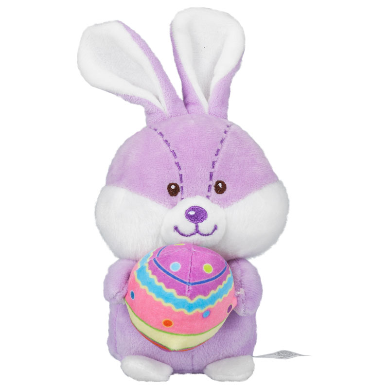 Details Easter Bunny Plush Toy with Egg - Assorted