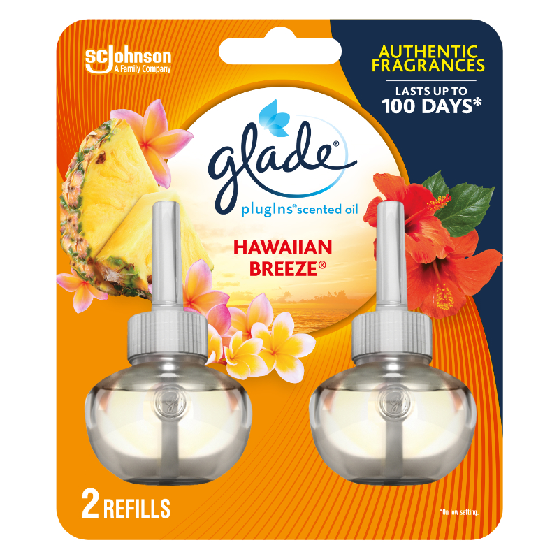 Glade Plug-Ins Oil Refills - Hawaiian Breeze - 2 pack