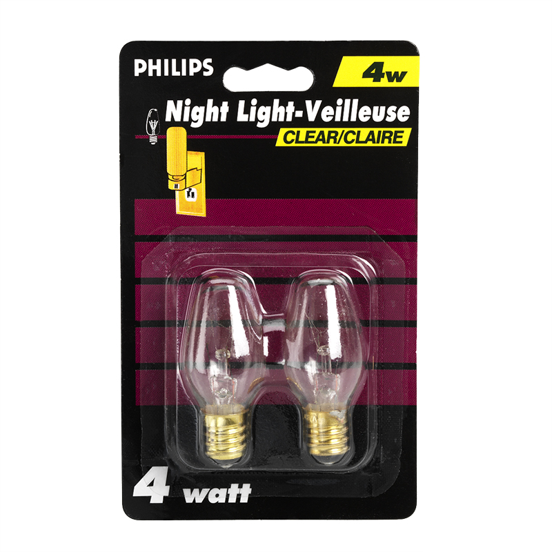 Philips Clear Night Light - 4 watts - 2 pack