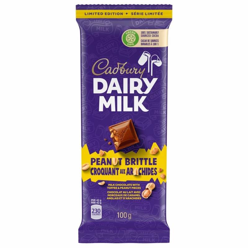 Cadbury Dairy Milk Peanut Brittle Chocolate Bar - 100g