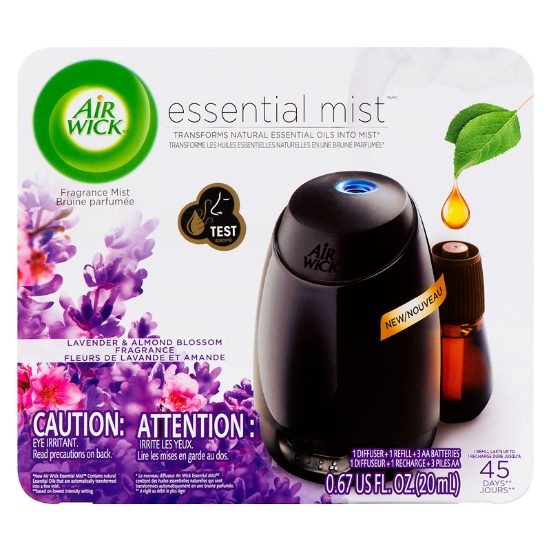 Air Wick Essential Mist Diffuser Kit - Lavender &amp; Almond Blossom