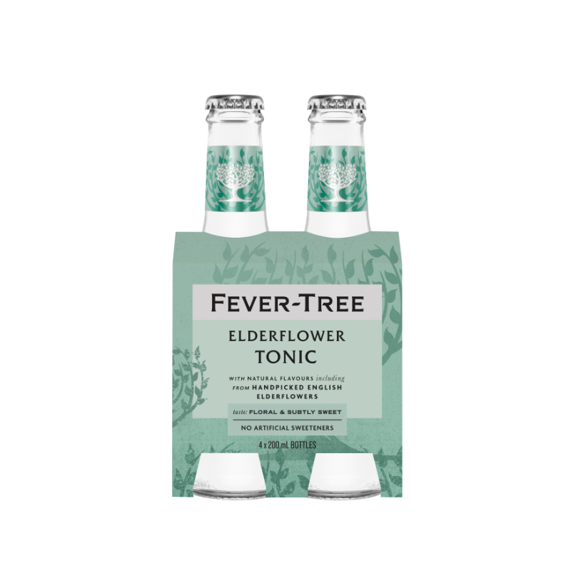 Fever-Tree Elderflower Tonic Water - 4x200ml