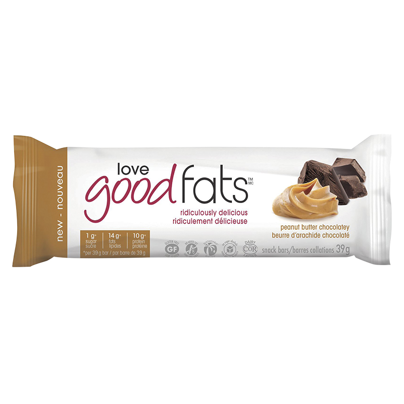 Love Good Fats Snack Bar - Peanut Butter Chocolatey - 39g