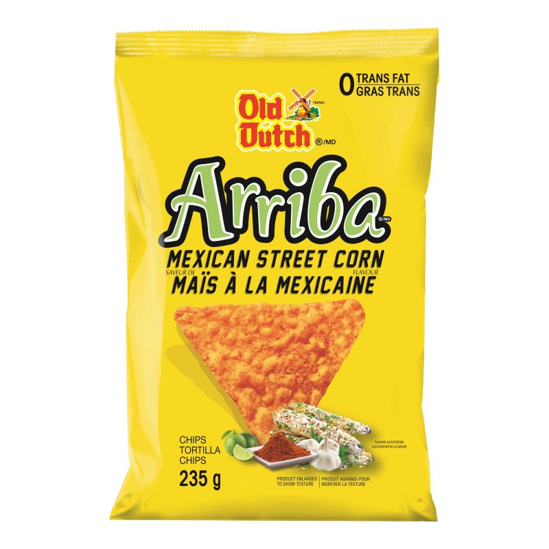 Old Dutch Arriba Tortilla Chips - Mexican Street Corn - 235g