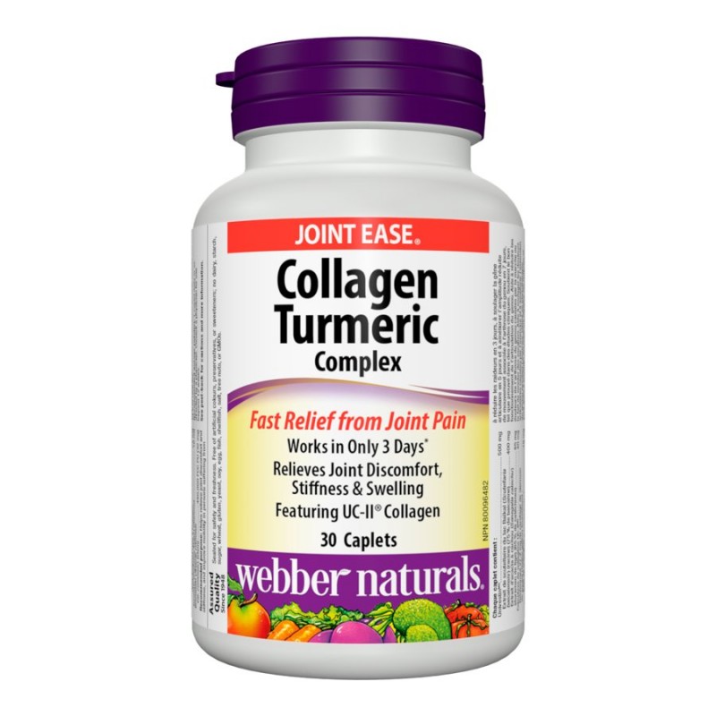 Webber Naturals Collagen Turmeric Complex Joint Ease Supplement - 30s