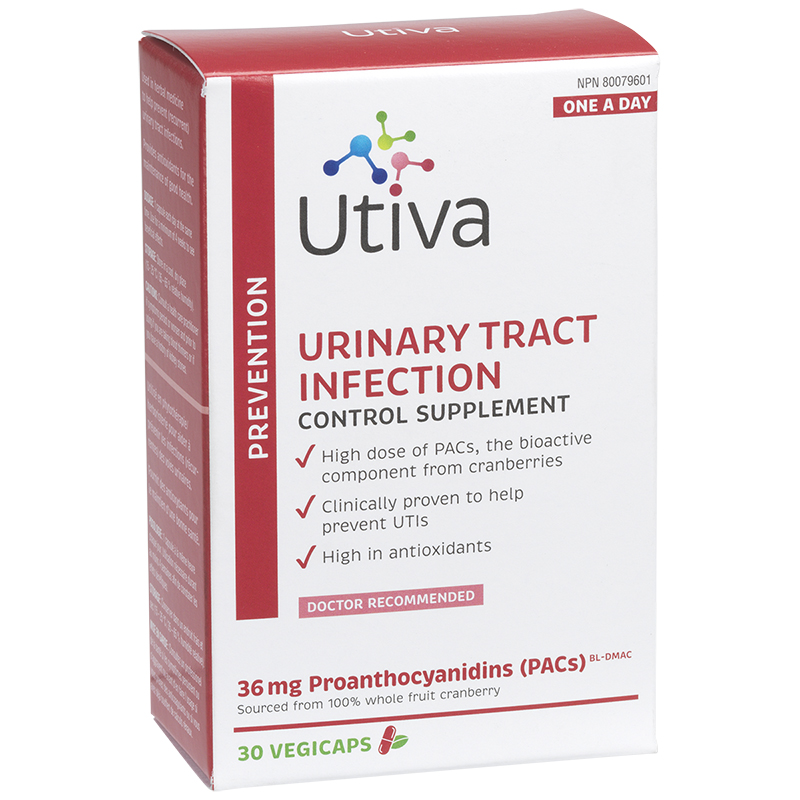 Utiva Urinary Tract Infection Control Supplement - 30s