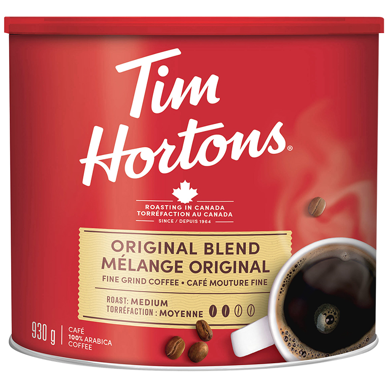 Tim Hortons Coffee - Original Blend - Ground Coffee - 930g