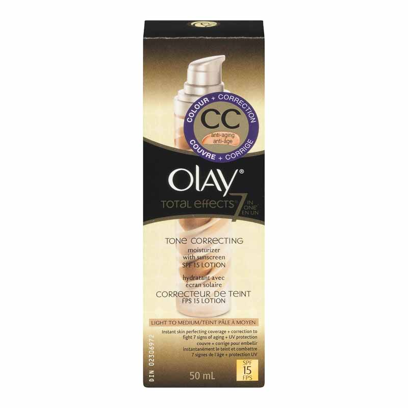 Olay CC Cream Total Effects 7-in-1 Tone Correcting Moisturizer with SPF 15 - Light to Medium - 50ml