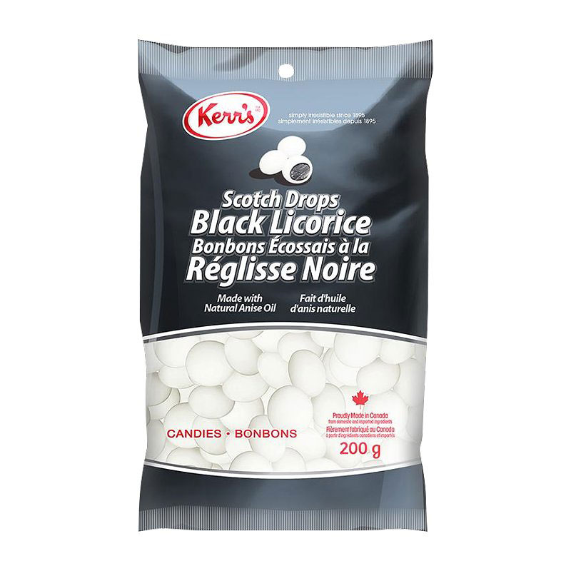 Kerr's Black Licorice Scotch Drops - 200 g