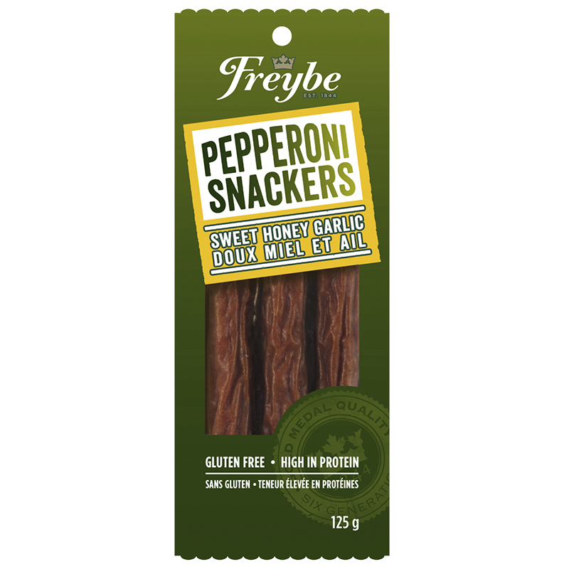 Freybe Pepperoni Snackers - Honey Garlic - 125g