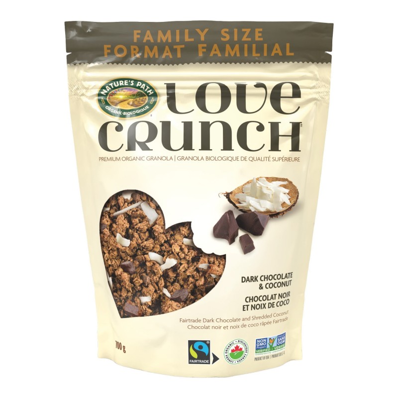 Love Crunch Family Size - Granola - Dark Chocolate and Coconut - 700g