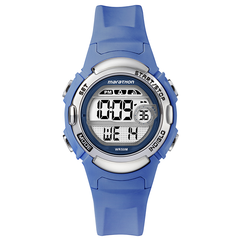 Timex Women S Marathon Digital Watch Blue Tw5m144009j Open Box Or Display Models Only