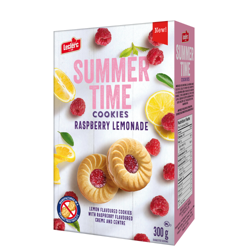 Leclerc Summer Cookies - Raspberry Lemonade - 300g