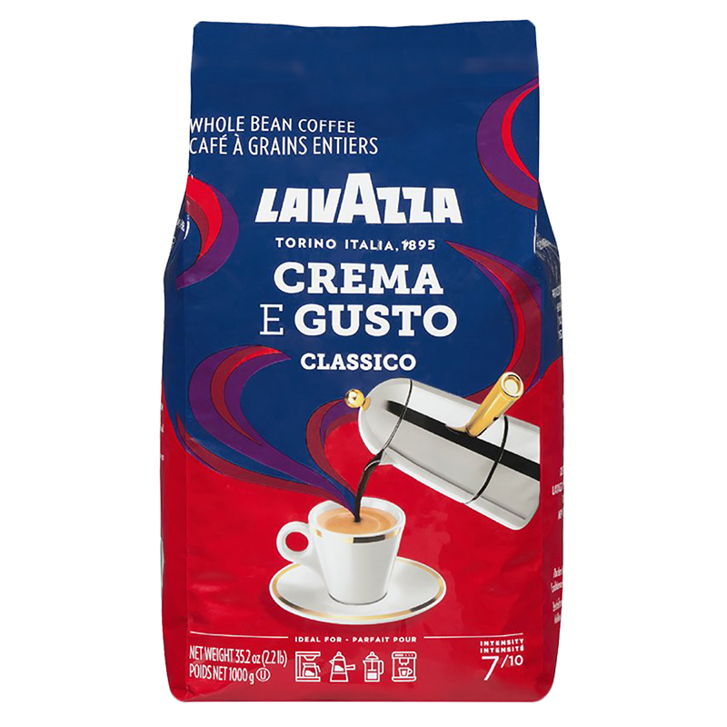 Lavazza Crema E Gusto - Classico - Whole Bean Coffee - 1kg