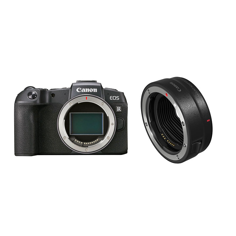 Canon EOS RP Body Only with Mount Adapter EF-EOS R - PKG #58992