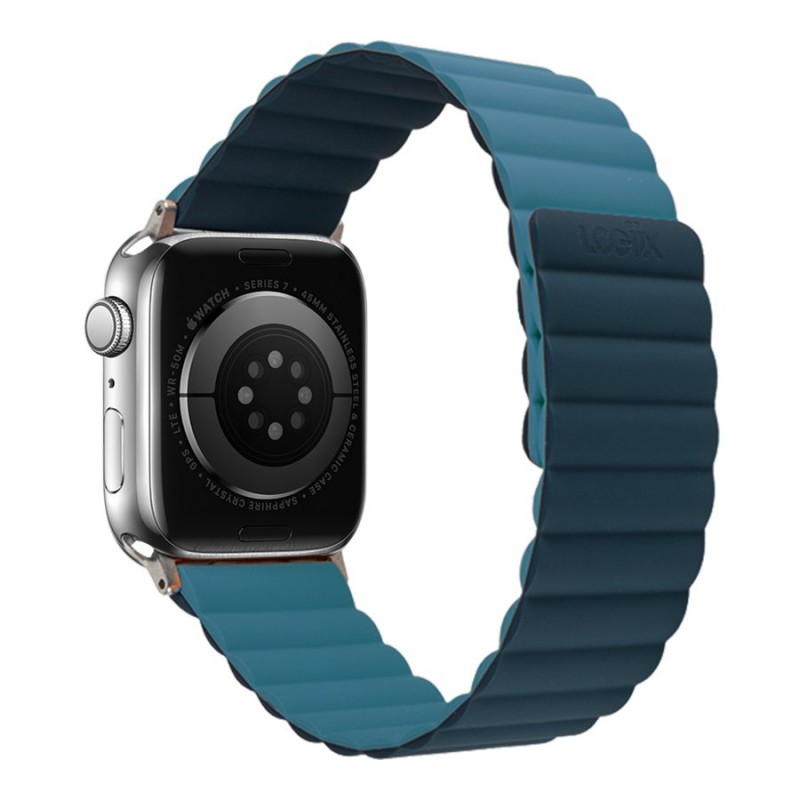 LOGiiX Vibrance Link Strap for Apple Watch - 42/44/45/49mm - Navy/Sea Blue