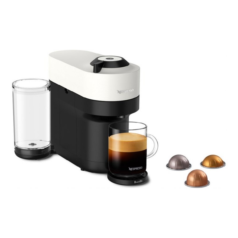 Breville Nespresso Vertuo Pop+ Coffee Machine - Coconut White - BNV121WHT1BUC1