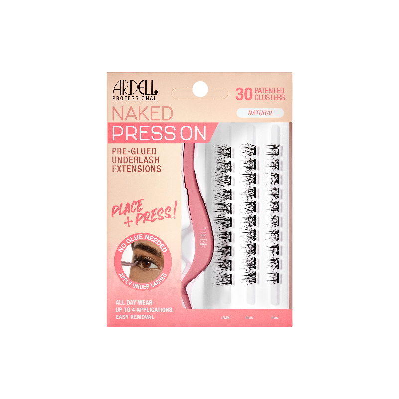 Ardell Naked Press On Pre-Glues Underlash Extentions - Natural - 30s