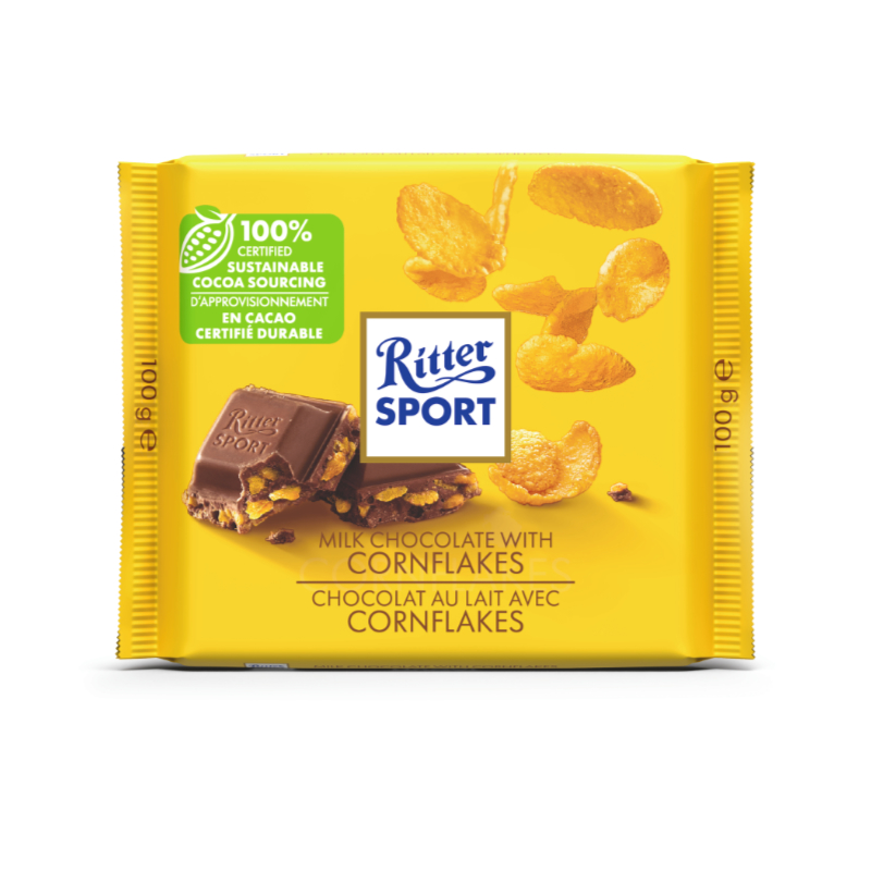 Ritter Sport - Milk Chocolate with Cornflakes - 100g