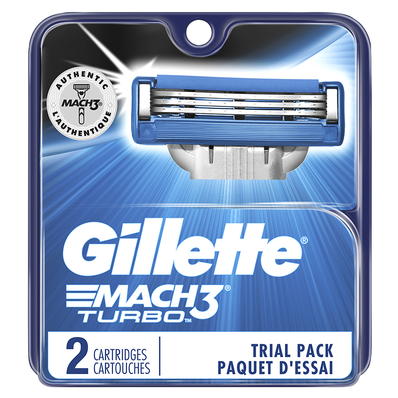 Gillette Mach3 Turbo Razor Blades Trial Pack - 2's | London Drugs