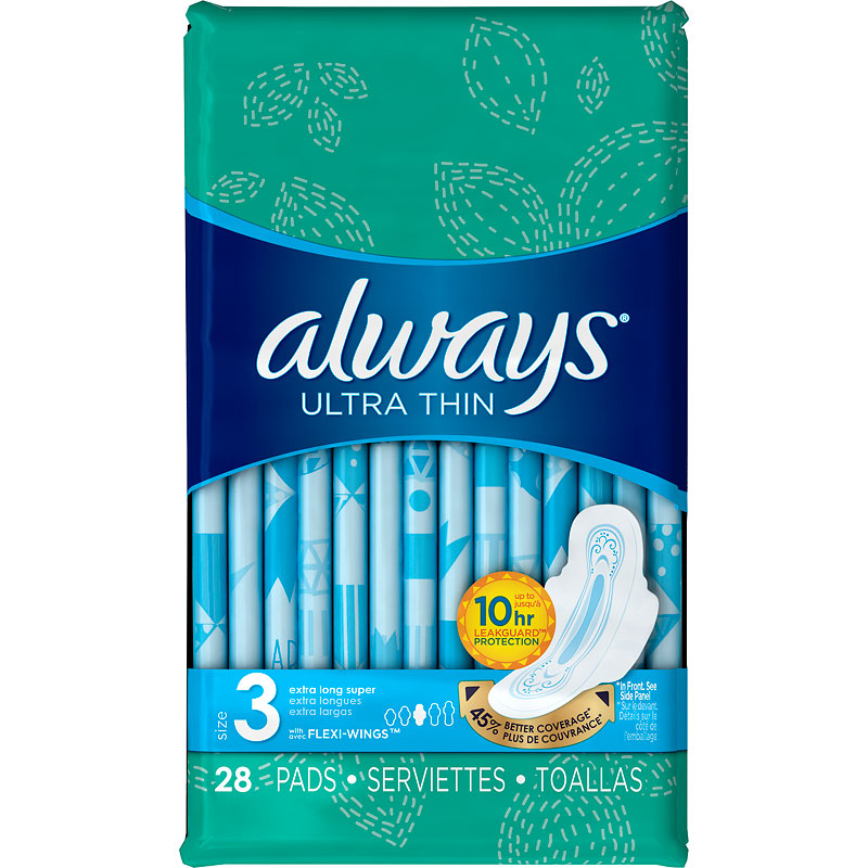 Always Ultra Thin Size 3 - Extra Super Long - 28s