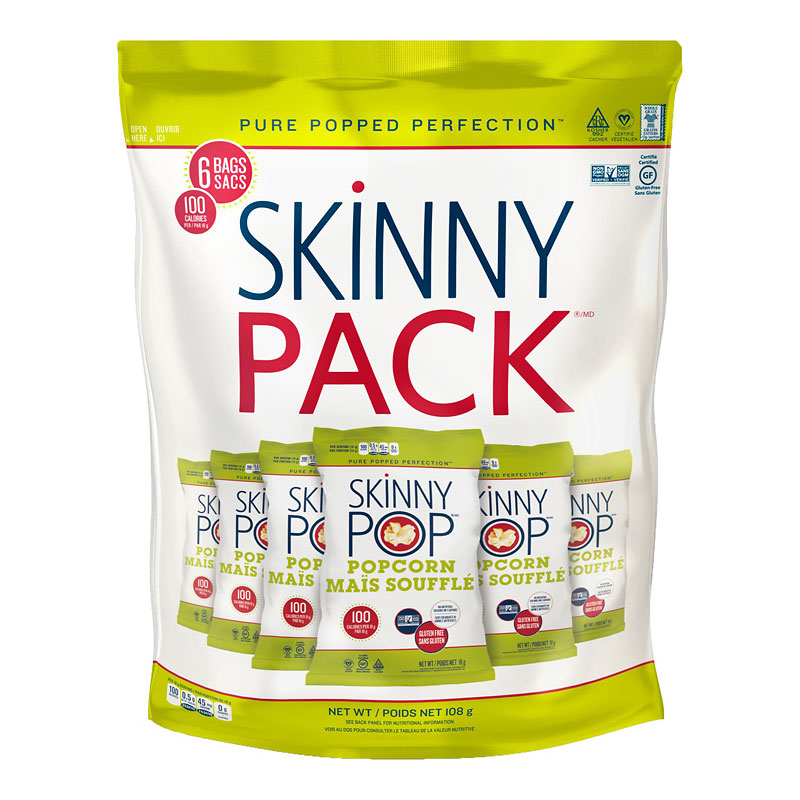 Skinny Pop Popcorn - Original - 6x18g