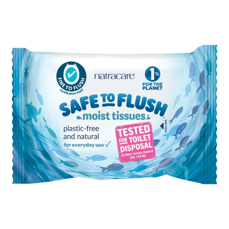 Natracare Safe To Flush Moist Toilet Tissues - 30's